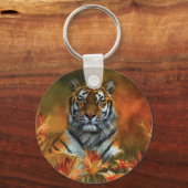 Wild Tigers Art Sleutelhanger (Voorkant)