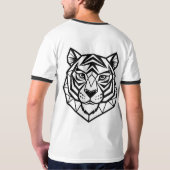 Wild Tigers - Bold Animal T-Shirt Design voor de n (Achterkant volledig)