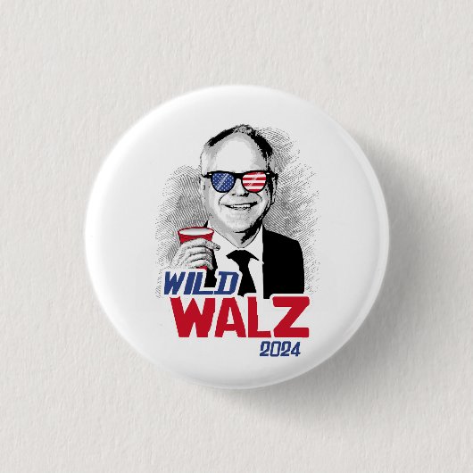 Wild Tim Walz Ronde Button 3,2 Cm (Voorkant)