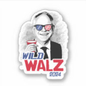 Wild Tim Walz Sticker (Voorkant)