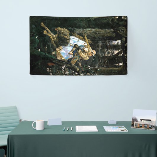 Wild Timber Wolf Carrying Girl Spandoek (Beurs)