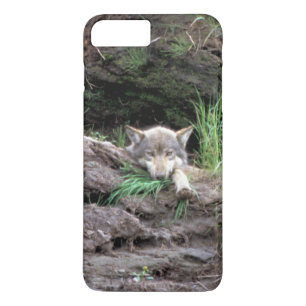 Wild Timber Wolf Cub in Den Haag iPhone 8/7 Plus Hoesje