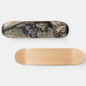 Wild Timber Wolf Twin Cubin in Den Haag Persoonlijk Skateboard (Horizontaal)