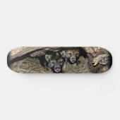 Wild Timber Wolf Twin Cubin in Den Haag Persoonlijk Skateboard (Horizontaal)