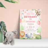 Wild Time Oerwoud 3e Verjaardagsfeest Roze Kaart