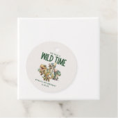 Wild Time Schattigee Dinosaurus Kids Verjaardagsfe Bedankjes Labels (In situ)