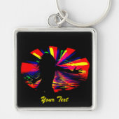 Wild Times #-Premium Square Sleutelhanger (Voorkant)