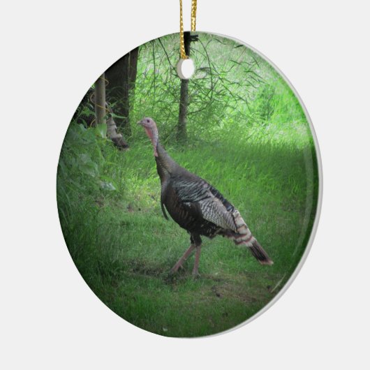 Wild Tom Turkeys Keramisch Ornament (Links)