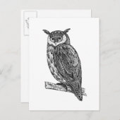 Wild Totem Animal Owl Doodle Briefkaart (Voorkant / Achterkant)