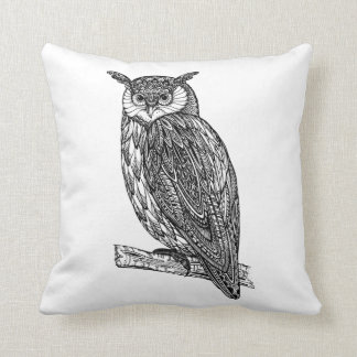 Wild Totem Animal Owl Doodle Kussen