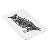 Wild Totem Animal Owl Doodle Magneet (Rechterzijde)