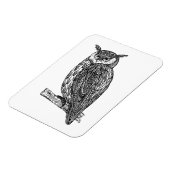 Wild Totem Animal Owl Doodle Magneet (Linkerzijde)