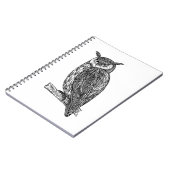 Wild Totem Animal Owl Doodle Notitieboek (Linkerzijde)