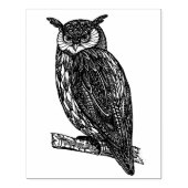 Wild Totem Animal Owl Doodle Rubberstempel (Afrduk)