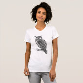 Wild Totem Animal Owl Doodle T-shirt (Voorkant volledig)