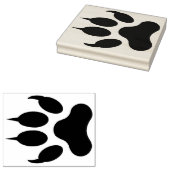 Wild Tracks Paw Print Rubber Stamp Rubberstempel (Gestempeld)