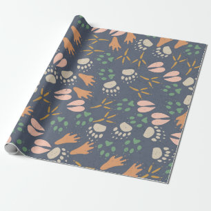 Wild Tracks Spring Wrapping Paper Cadeaupapier