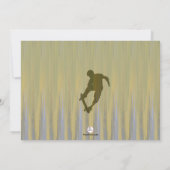 Wild Tricks Photo Skateboard Invitation Kaart (Achterkant)