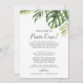 Wild Tropical Destination Wedding Welcome Letter (Voorkant)