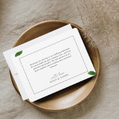 Wild Tropical Leaves Foto Bruiloft Dank u Kaart