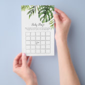 Wild Tropical Palm Baby Bingo Flyer (Hand)