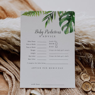 Wild Tropical Palm Baby Predications & Advice Kaar Advieskaart