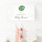 Wild Tropical Palm Baby shower Welcome Banner (Insitu)