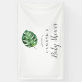 Wild Tropical Palm Baby shower Welcome Banner (Verticaal)