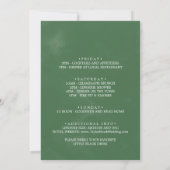 Wild Tropical Palm Bachelorette Weekend Kaart (Achterkant)