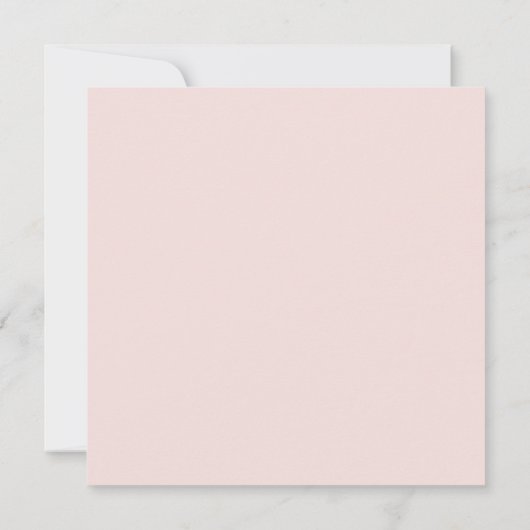 Wild Tropical Palm | Blush Square Weddenschap Kaart (Achterkant)