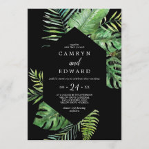 Wild Tropical Palm | Casual huwelijk met zwarte he