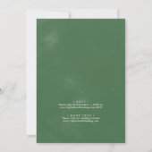 Wild Tropical Palm Geometric All In One Wedding Kaart (Achterkant)