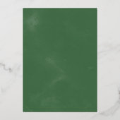 Wild Tropical Palm | Gold Foil Hexagon Wedding Folie Uitnodiging (Achterkant)