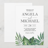 Wild Tropical Palm Hexagon Casual Kaart (Voorkant / Achterkant)