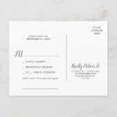 Wild Tropical Palm Song Request RSVP Briefkaart (Achterkant)