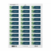 Wild Tropical Palm | Terugzendadres marine Etiket (Full Sheet)