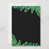 Wild Tropical Palm Wedding Invitation Save The Date (Achterkant)