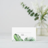 Wild Tropical Palm Wedding Plaatskaartje (Staand voorkant)