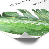 Wild Tropical Palm Welcome Wedding Poster (Hoek)