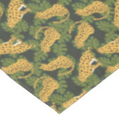 Wild Tropical Safari Leopard Oerwoud Palms Tafelkleed (Gekanteld)