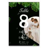 Wild Tropical & weelderige palmbladeren Foto Bruil Kaart (Voorkant)