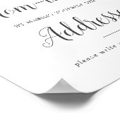 Wild Tropisch Baby shower Adres en Envelopteken Poster (Hoek)