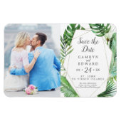 Wild tropisch palm Afbeelding Opslaan datum Magneet (Horizontaal)