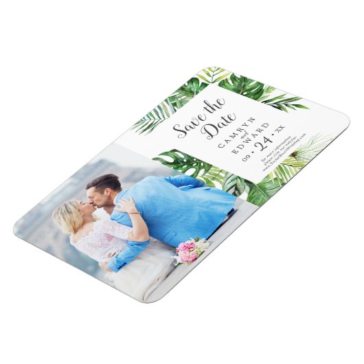 Wild tropisch palm Afbeelding Opslaan datum Magneet (Linkerzijde)