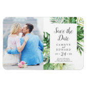 Wild tropisch palm Afbeelding Opslaan datum Magneet (Horizontaal)