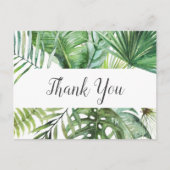 Wild Tropisch Palm Dank u Briefkaart (Voorkant)