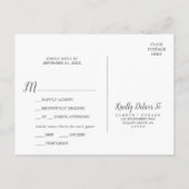 Wild Tropisch Palm Menu Keuze RSVP-Briefkaart (Achterkant)