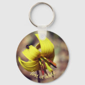 Wild Trout Lily en Friend Flower op maat Sleutelhanger (Achterkant)