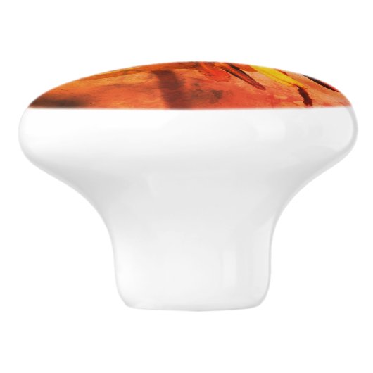 Wild Trout Lily Flower and Insect Friend Keramische Knop (Zijkant)