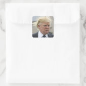 Wild Trump Hair Vierkante Sticker (Tas)